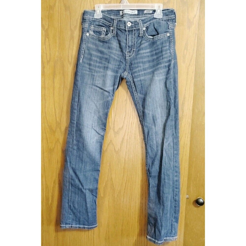 BKE Sz 31R Jeans AIDEN STRAIGHT Blue Denim Cotton Blend L31"